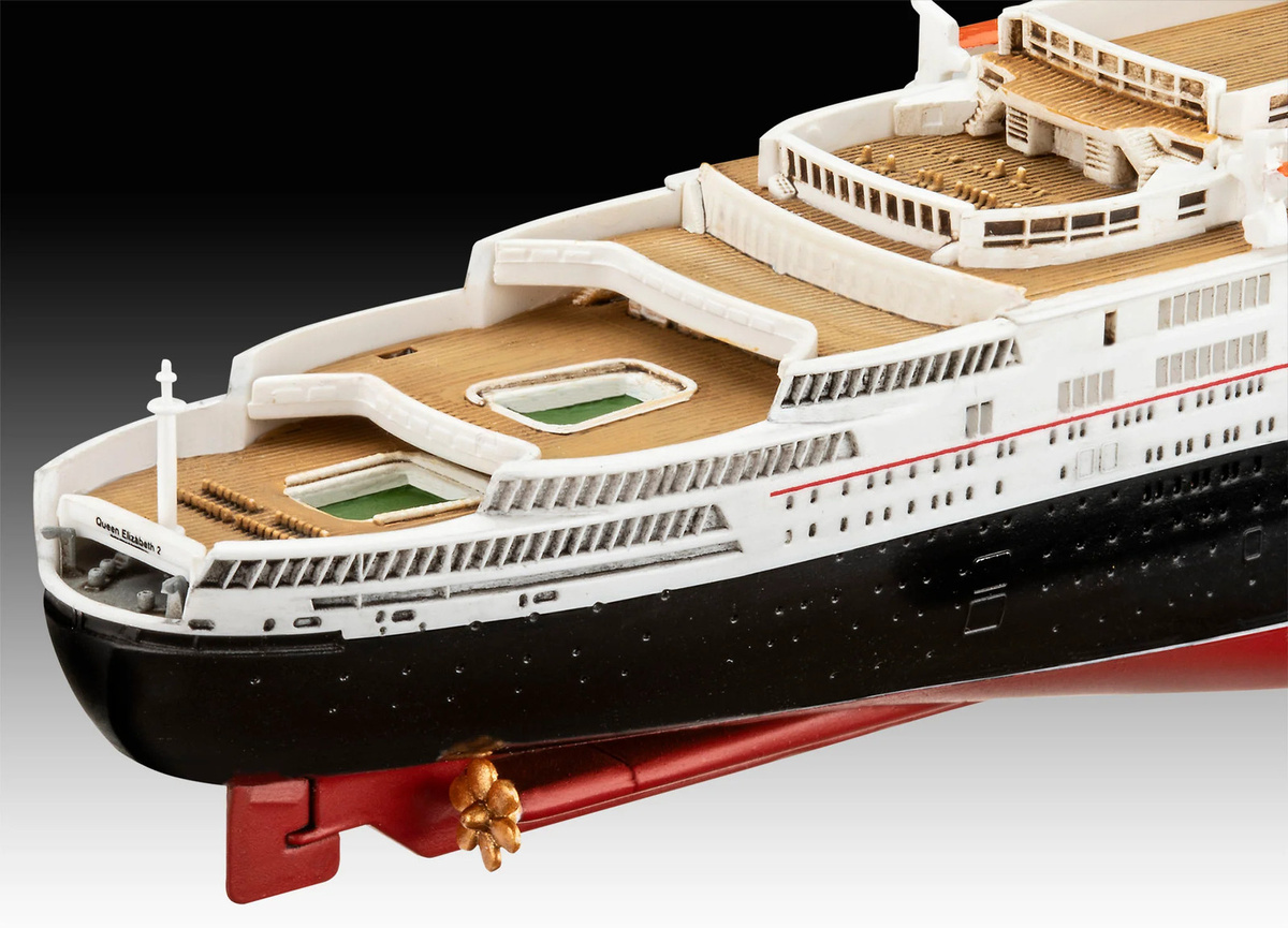 Revell Queen Elizabeth II Schiffsmodell Bausatz, 1:1200 - Bild 4