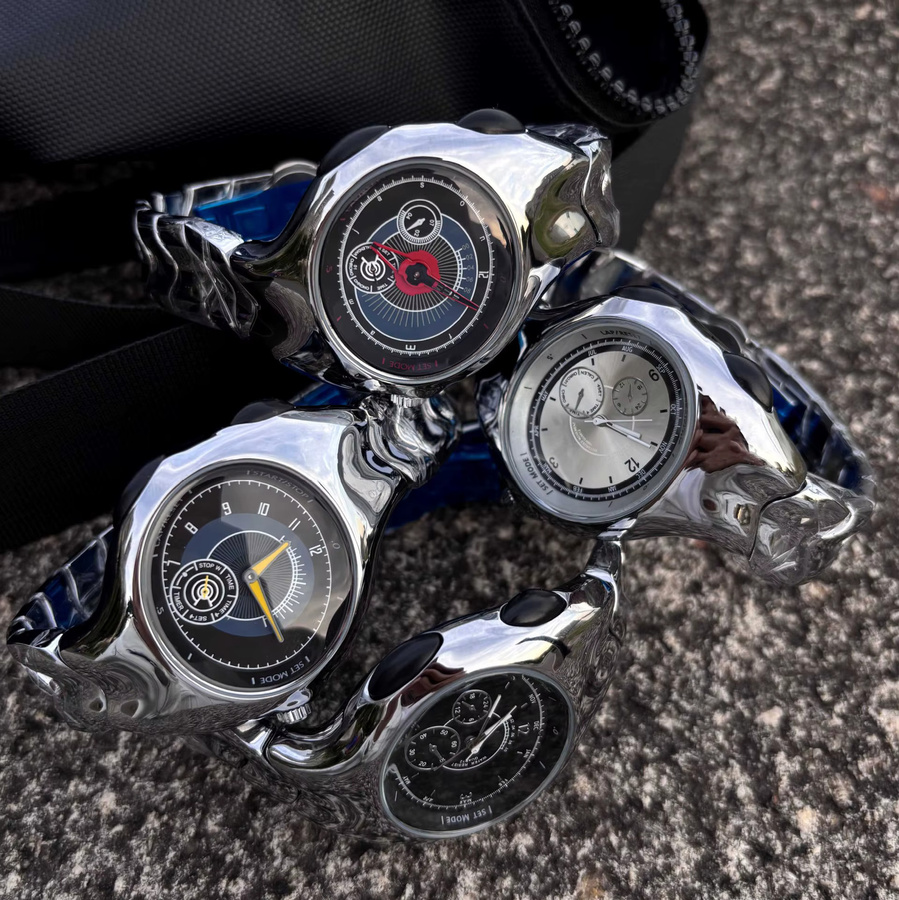 STARPERISH Armbanduhr Quarz, Edelstahl, Silber, Herren, Oval - Bild 2