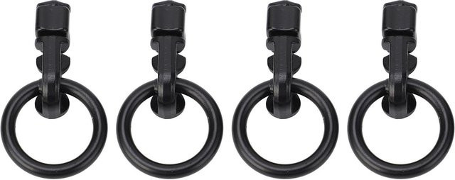 CosyHome L-Schiene Doppelbolzen Zurrbeschlag aus Kohlenstoffstahl mit O-Ring, 4 Stück, Schwarz Matt - Bild 1