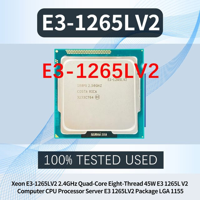 Intel Xeon E3-1265LV2 Prozessor LGA 1155 Quad-Core 2,4GHz Silver - Bild 1