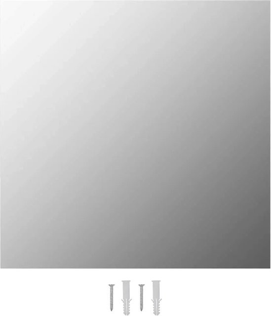 vidaXL Wandspiegel aus Glas in Silber, quadratisch, B/H: 40 x 40 cm - Bild 1