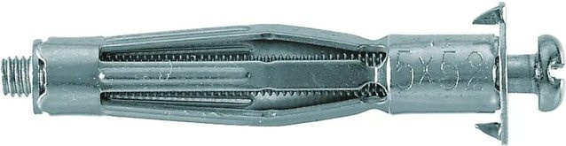 Fischer HM 6 x 52 S K NV Hohlraumdübel aus Metall in Silber für Gipskartonplatten, 4 Stück - Bild 2