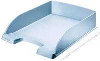 Leitz Briefablage Standard Plus aus Kunststoff in Blau und Silber, B/T/H: 35,7 x 25,5 x 7,0 cm - Bild 1