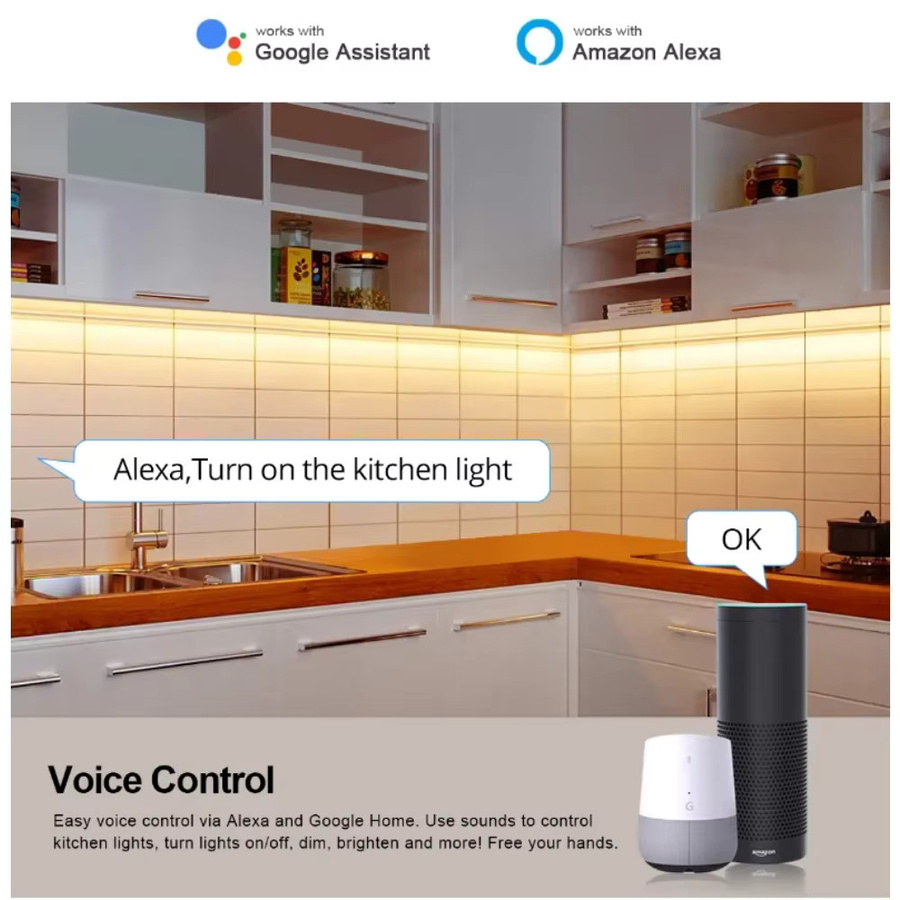 YSRSAI Tuya Zigbee COB CCT LED-Streifen 24V, dimmbar, weiß, kompatibel mit Amazon Alexa und Google Assistant - Bild 4