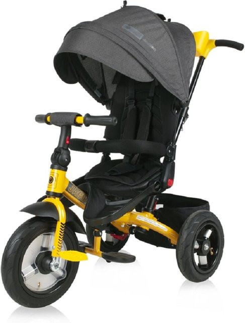 Lorelli Tricycle Jaguar 4 in 1 Dreirad mit Gummireifen, schwarz, ab 18 Monaten - Bild 1