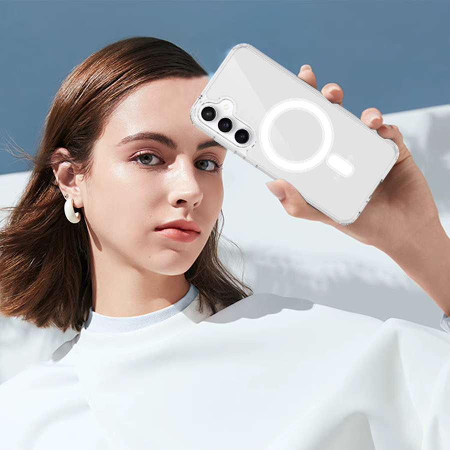 Transparente magnetische Schutzhülle für Samsung Galaxy S26 FE, S26 Ultra, S25 Edge, S24 FE und S23 mit MagSafe-Kompatibilität und Airbag-Schutz - Bild 4