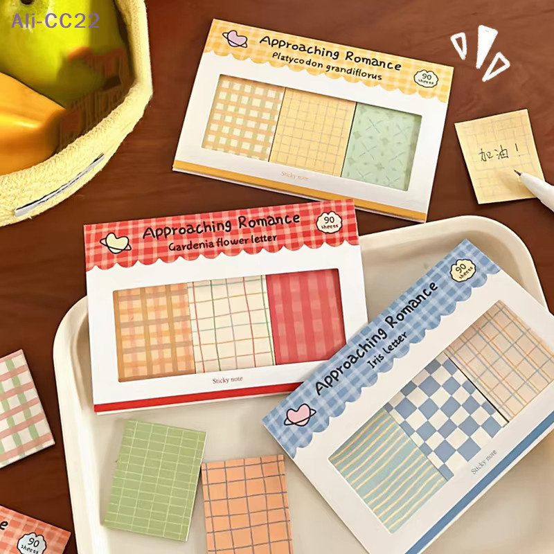 JETTING Kawaii Notizblock mit Cartoon-Karo-Design, Mehrfarbiges DIY Dekorationspapier für Schreibwaren - Bild 1