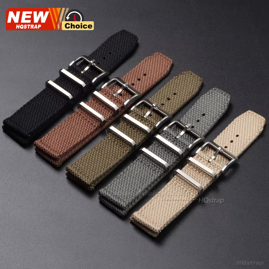 HQstrap Uhrenarmband Nylon-Baumwolle, Textil/NATO, Bunt, Unisex, 20 mm, 22 mm - Bild 2