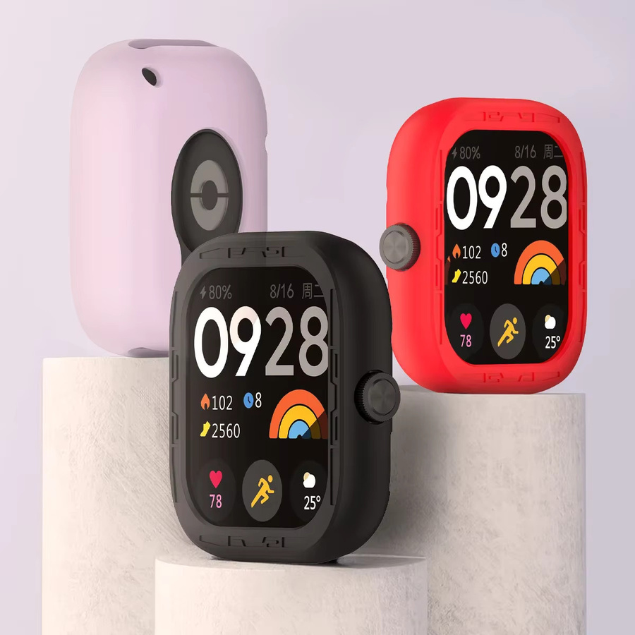 OAKCHARM Uhrenzubehör, Silikonband und Hülle, Redmi Watch 4/5, Purple - Bild 3
