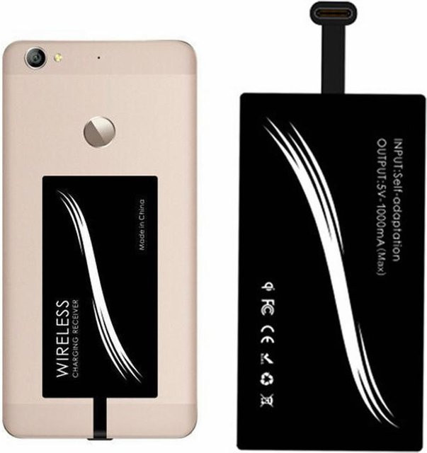 yoyomall USB-C Qi Wireless Ladegerät Empfängermodul in Schwarz - Bild 1