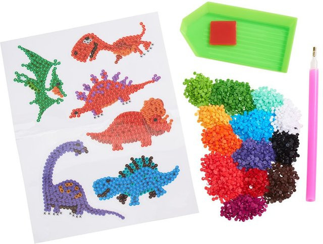 PRACHT Diamond Painting Sticker Bastelset Dinos - Bild 1