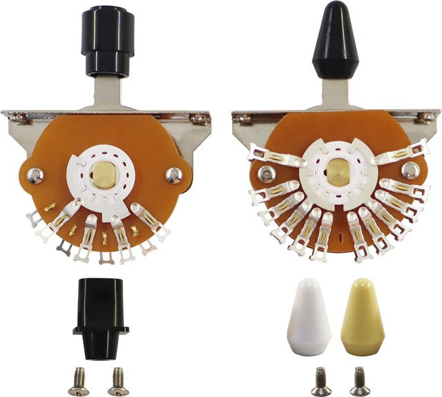 PHRILAM 3-Wege 8-Beine 5-Wege-E-Gitarrenschalter aus Metall und Kunststoff in Multicolour inklusive Schrauben für dein Gitarrenzubehör - Bild 1