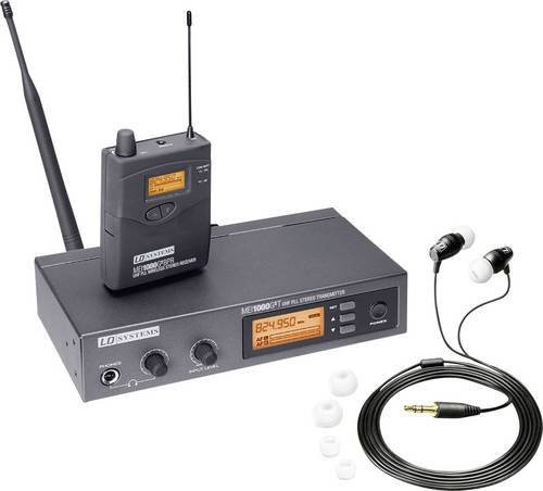 LD Systems MEI 1000 G2 T In-Ear-Monitoring Sender mit Earphones in Schwarz - Bild 1