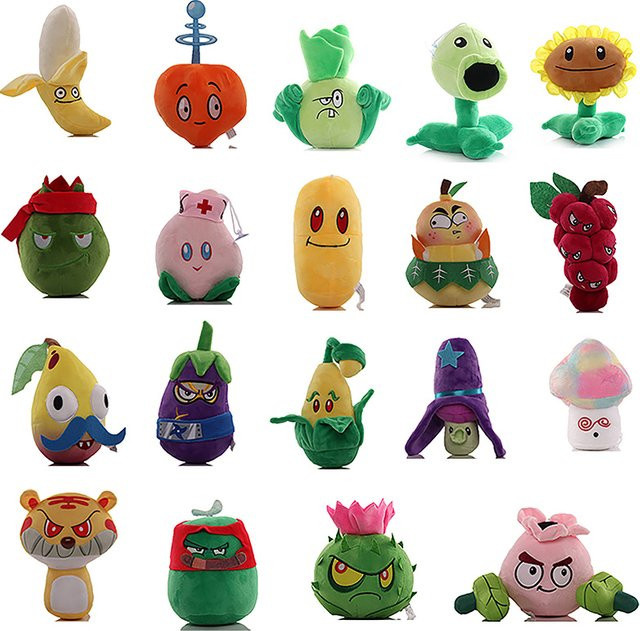 PLANTS VS ZOMBIES Peashooter Plüschtierpuppe, Plüsch / Textil - Bild 1