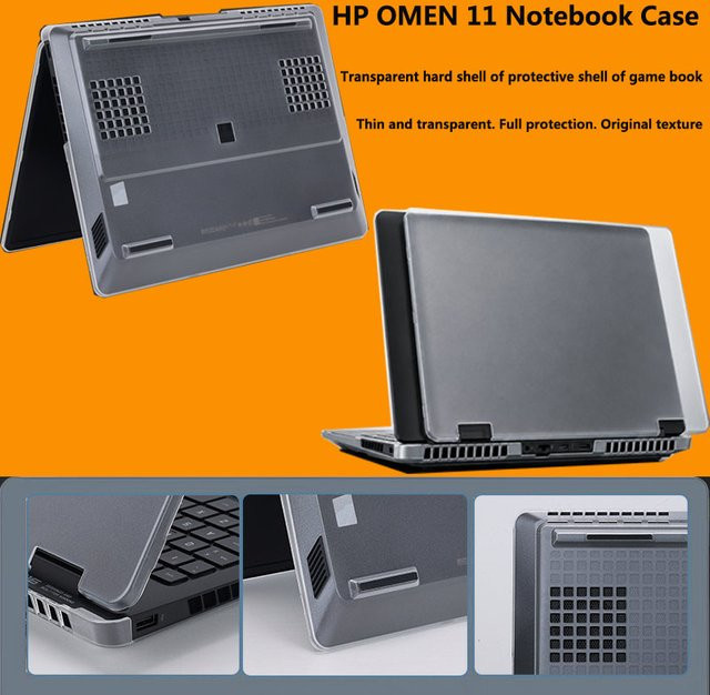Transparente All-Inclusive-Schutzhülle für HP OMEN Gaming Laptop 16-ap/16-am, kratzfeste und sturzsichere Hartschalen-Schutzfolie - Bild 1
