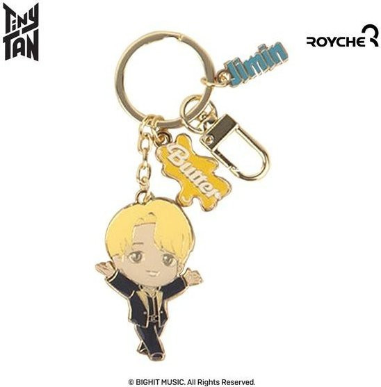 BTS TinyTAN Butter Swing Metall-Schlüsselanhänger, Unisex - Bild 1