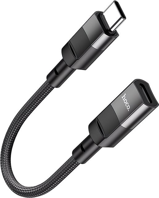 HOCO U107 USB-C auf Lightning Daten- und Ladeadapter, Schwarz, 0,1 m - Bild 1