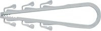 Fischer Steckfix LS 3/13 Leitungsschlaufe mit Schelle aus Nylon in Grau, 100 Stück - Bild 1