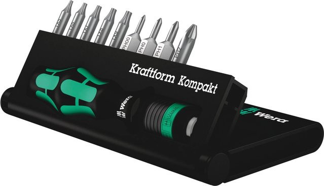 Wera Kraftform Kompakt 11 Plus 05 Bit-Set 10-teilig mit Phillips und Torx aus Stahl - Bild 1