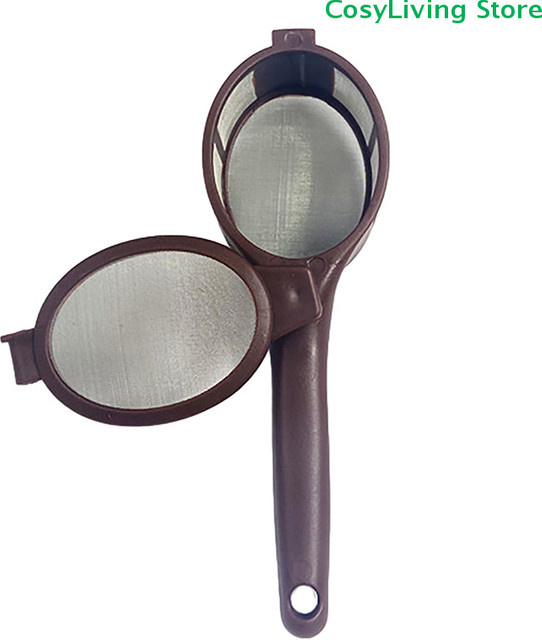 Wiederverwendbarer Kaffee-Infuser und Tee-Ei-Filter in Braun für loser Tee und Kaffeepulver - Bild 1