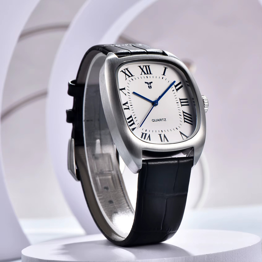 TYBERLEY Armbanduhr, Quarz, Edelstahl, Schwarz, Herren - Bild 5