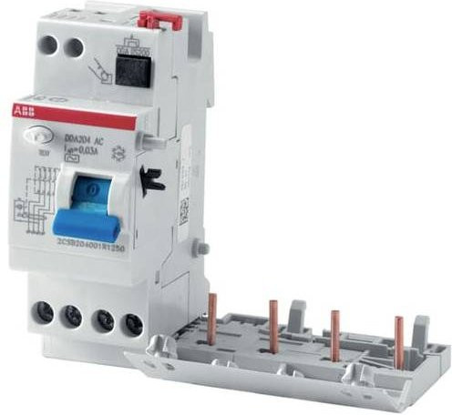 ABB FI-Block DDA204A S-63/0,3 RCD 4-polig 63A 0,3A 230V Grau - Bild 1