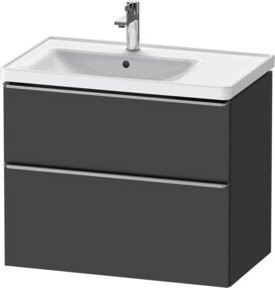 Duravit Waschtischunterschrank D-Neo in Grau, Wandhängend, B/T/H: 78,4 x 45,2 x 62,5 cm - Bild 1