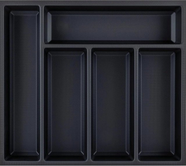 Agoform Besteckeinsatz Sky 400/50 Schubladeneinsatz aus Kunststoff, Schwarz, B: 42,0 cm, T: 37,3 cm, H: 5,3 cm - Bild 1
