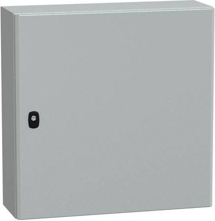 Schneider Electric Spacial S3D Volltür ohne Montageplatte, Farbe: RAL 7035 Grau, H x B x T: 60 x 60 x 20 cm, IP66 IK10 - Bild 1