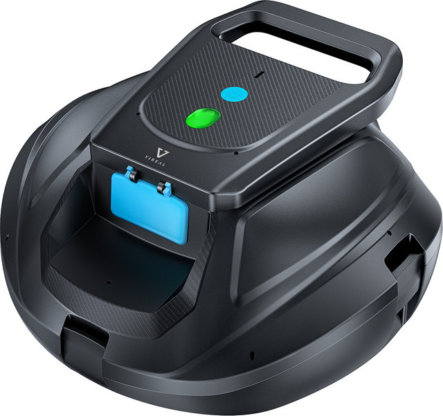 VIREAL SP1 Roboter-Poolreiniger in Schwarz mit 130 Minuten Laufzeit für Aufstellpools und bodengleiche Pools bis 80 m² - Bild 1