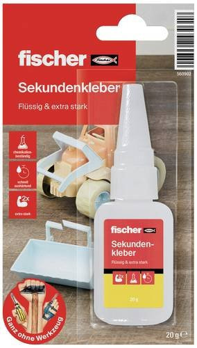 Fischer GOW Sekundenkleber transparent 20g - Bild 2