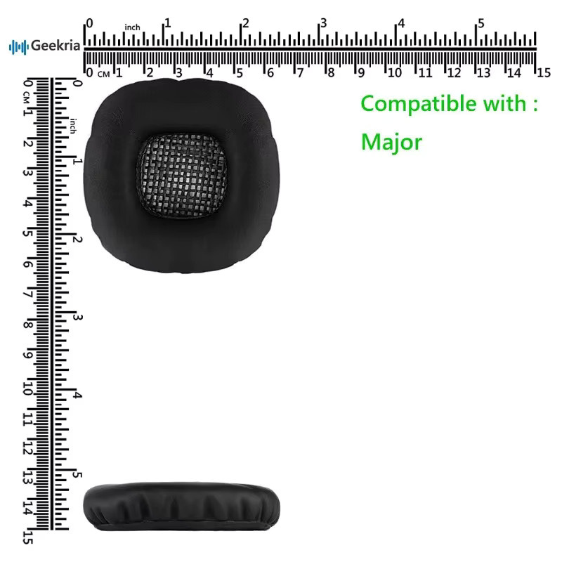 Ersatz-Ohrpolster für Marshall Major I II Bluetooth Kopfhörer in Schwarz, Braun oder Weiß - Bild 6