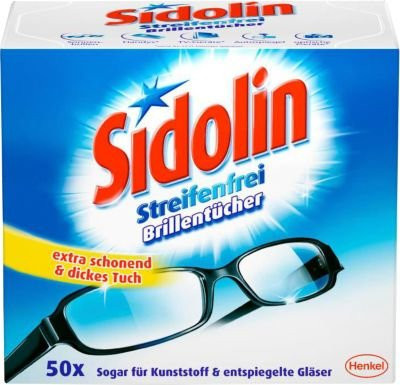 Sidolin Brillenputztücher, 50 Stück, weiß, mehrfarbig - Bild 2