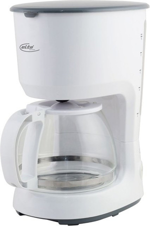 ELTA Germany Kaffeemaschine KM 750.16 in Weiß mit Glaskanne und Automatikabschaltung