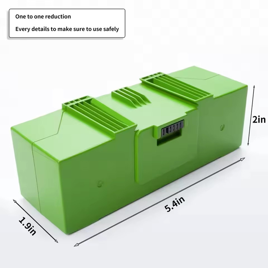 iRobot Ersatzakku für Roomba i7, e und i Serie, 14,4V 12800mAh, Li-Ion Pack, Farbe: Grün - Bild 2