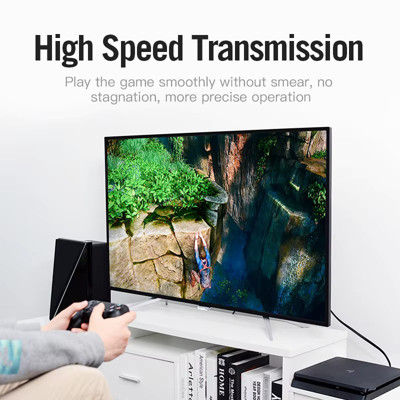 Vention High-Speed V2.0 HDMI-Kabel in Schwarz für 4K*2K, 3D und 1080P HD zur Verbindung von Monitor, Computer, TV, PS3/4 und Projektor - Bild 3