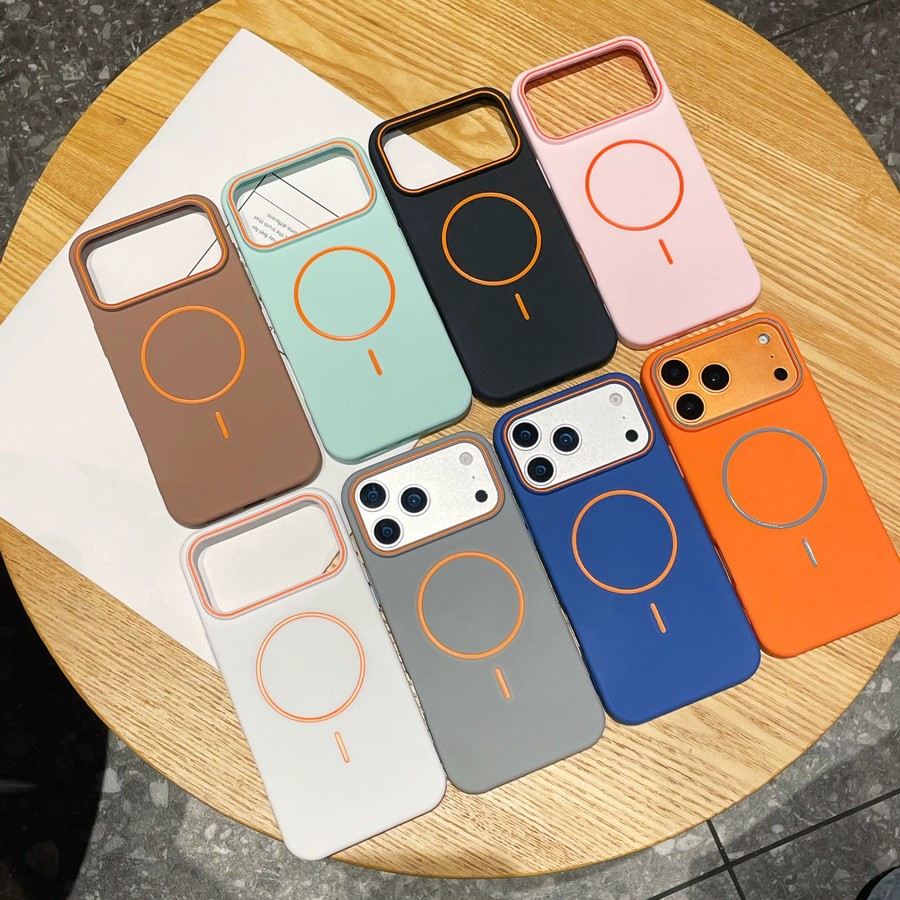 Magnetische Stoßfeste Handyhülle für Apple iPhone 17 16 15 14 13 12 11 Pro Max in Bonbonfarben Multicolor - Bild 2
