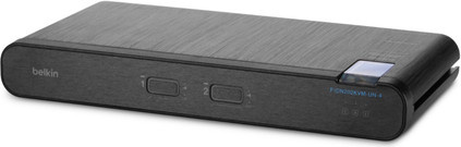 Belkin Dual Head DP/HDMI to DP/HDMI Video Secure DT KVM Switch PP4.0 in Schwarz - Bild 1