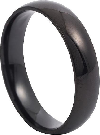 Partnerring Edelstahl, 4mm, schwarz, Unisex - Bild 1