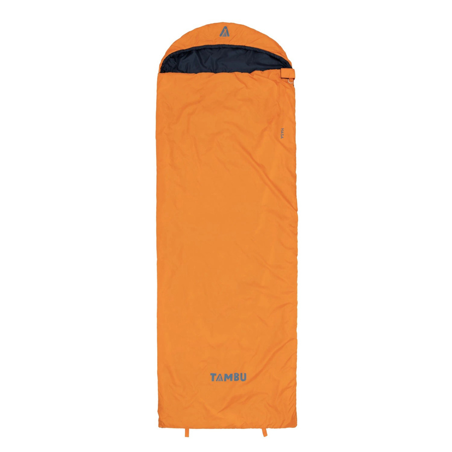 TAMBU Deckenschlafsack HASA für Erwachsene, Farbe Orange, B/B/H: 230 x 80 cm, Komfort 16 Grad, leicht und kompakt - Bild 2
