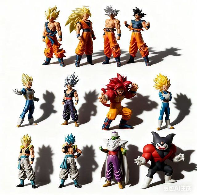 Bandai Anime Figur Son Goku HG Serie Gacha Modell Multicolor - Bild 1