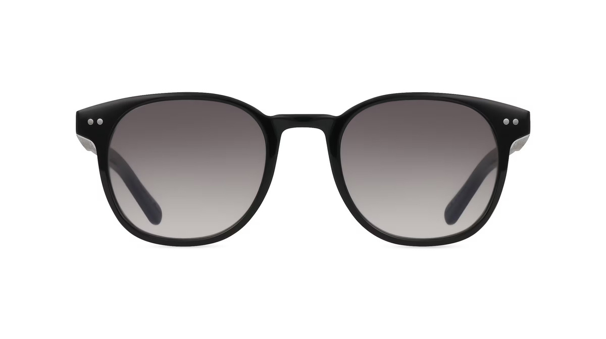Woodfellas 10776 POTTENSTEIN Sonnenbrille, Vollrand, Panto, Kunststoff, Unisex, schwarz - Bild 1