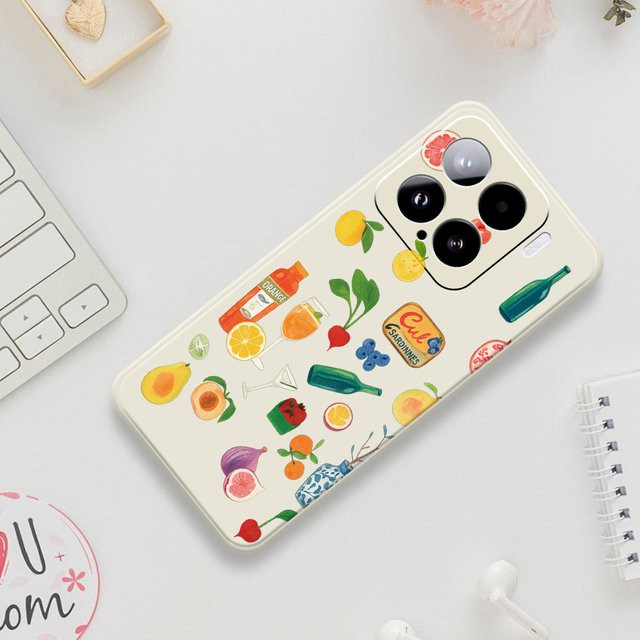 Obst Silikon Schutzhülle für Xiaomi Mi 15 Ultra Mi 14T 13T 12T 11T Pro in Multicolour - Bild 1