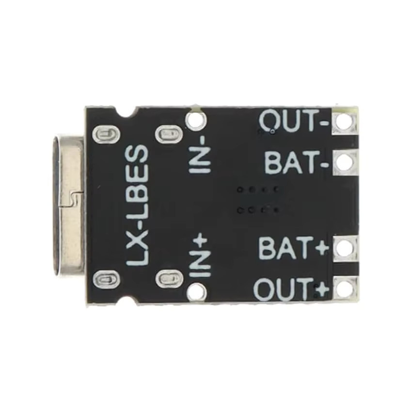 10er Set TP4057 Lithium-Batterie Lade- und Schutzmodul mit Micro USB, 3,7 V, 4,2 V, Schwarz - Bild 2