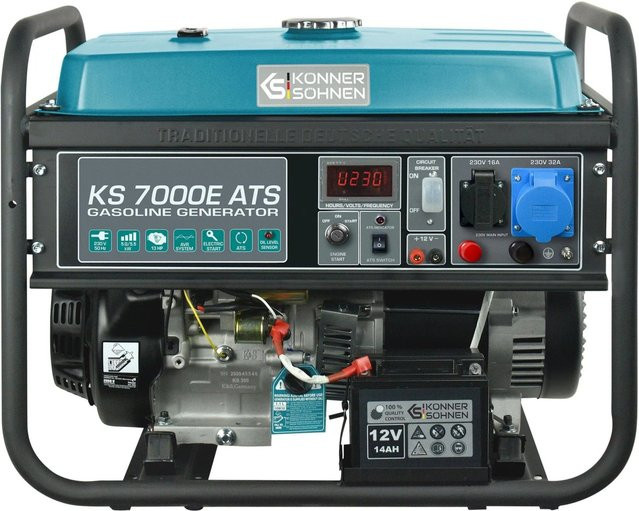 Könner & Söhnen Benzin-Generator KS 7000E ATS in Blau aus Stahl - Bild 1