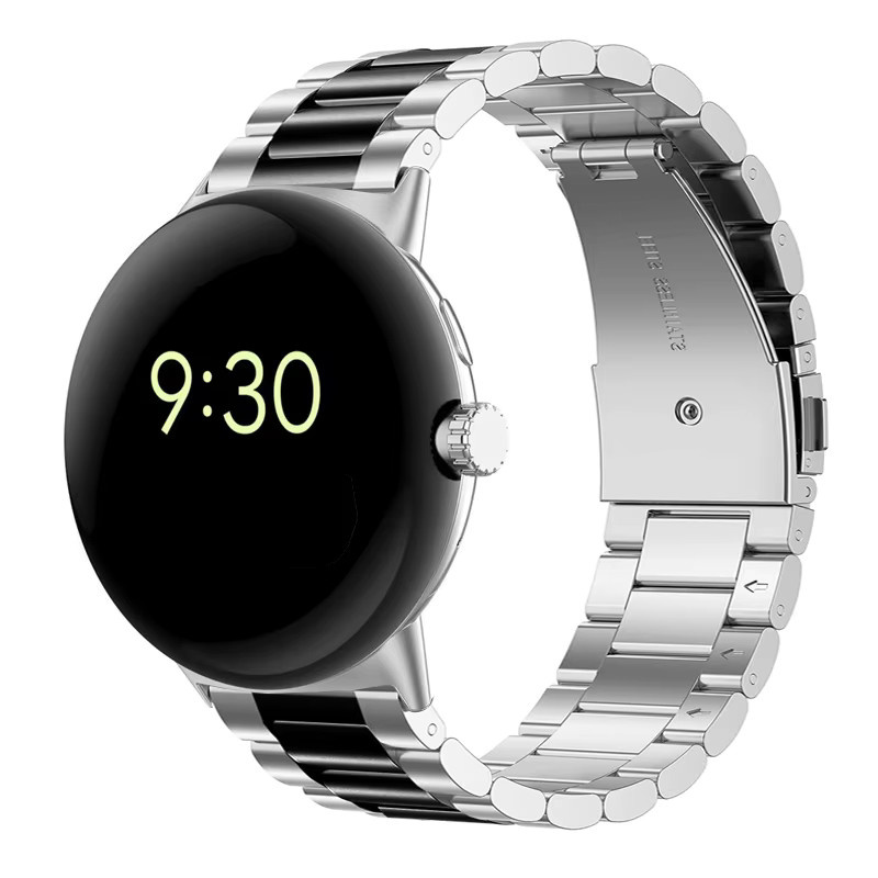 Smartwatch Armband Edelstahl, Silber, Unisex - Bild 4