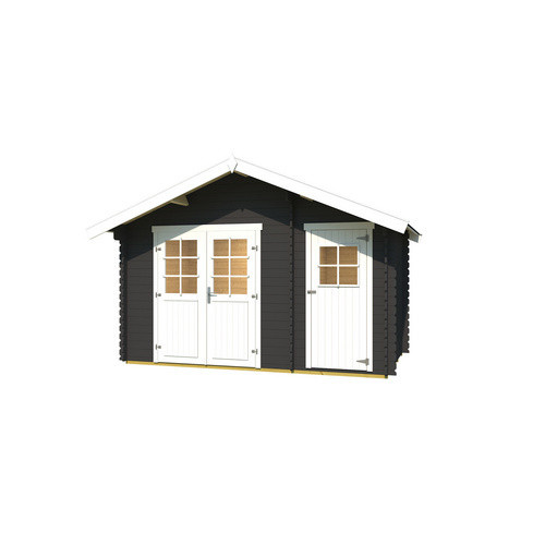 WEKA Gartenhaus 253 aus Holz in Grau, B/H/T: 420 x 270 x 260 cm - Bild 2