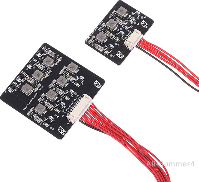 BMS 2S-8S Aktiver Equalizer Balancer für LiFePO4 und LTO Lithium Batterien, 1,2A Energie Transfer Board, Schwarz - Bild 1