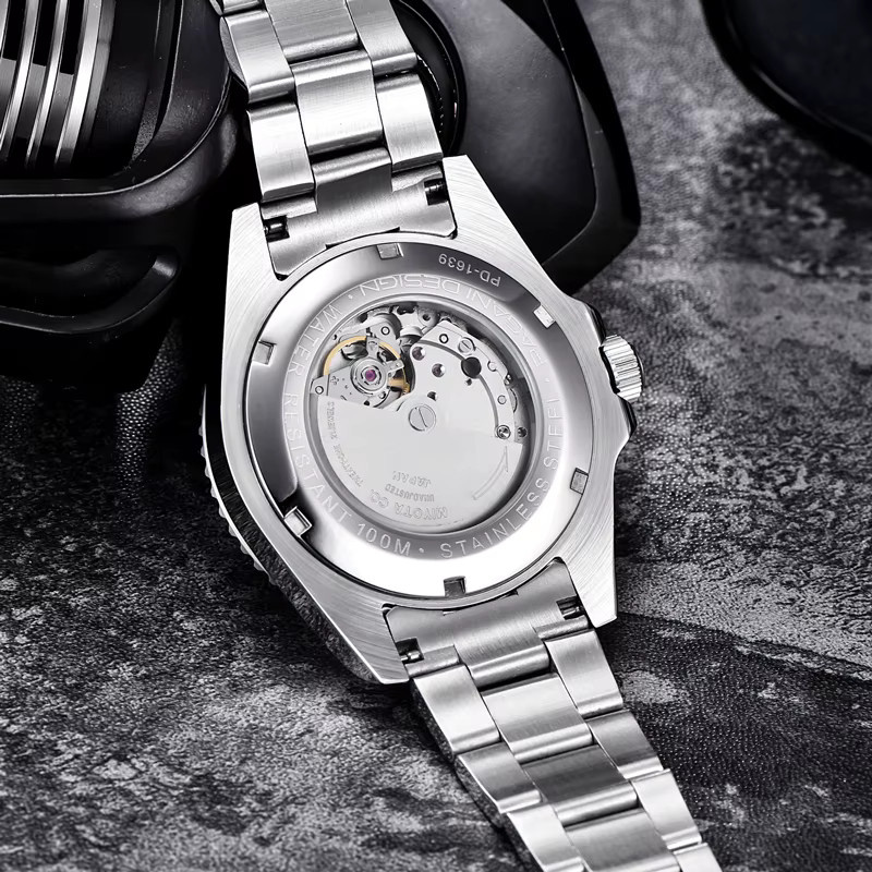 PAGANI DESIGN Armbanduhr, Automatik, Edelstahl, Grün, Herren - Bild 5