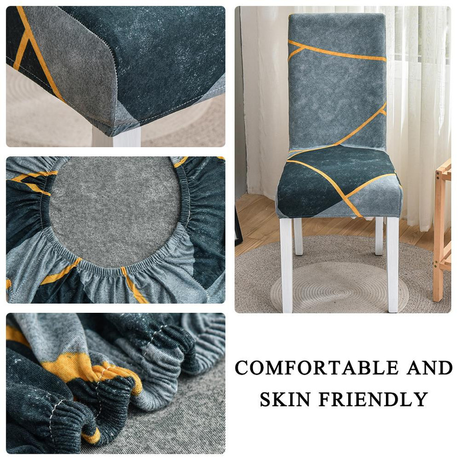 Stuhlhussen mit Stretchdruck von airldianer, rutschfest und staubdicht für Sessel und Armchairs, moderner Stil in Graphic-Design - Bild 4